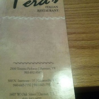 Fera's Italian Restaurant - Italian Near Me - Denton, Texas