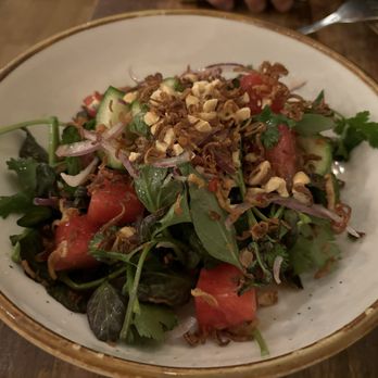 Buttermilk & Bourbon - Viet-Cajun Watermelon & Cucumber Salad - Southern Near Me - Boston, Massachusetts