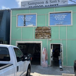 Front of Sampson & Son's Seafood Market Front of Sampson & Son's Seafood Market