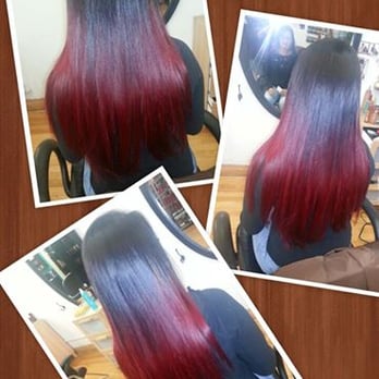 Danny Hair Studio - Red Ombré - Hair Salons Near Me - Chicago, Illinois Danny Hair Studio - Red Ombré - Hair Salons Near Me - Chicago, Illinois