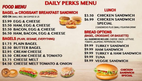 Menu photo 7 Daily Perks Long Beach, CA