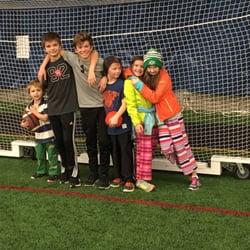 Braemar Golf Dome - Soccer game on xmas vacation