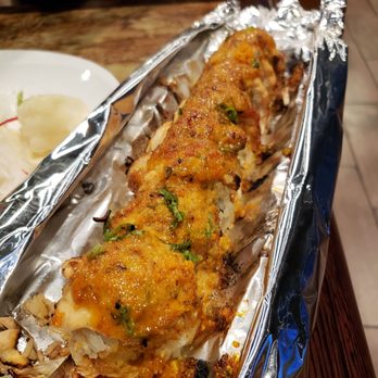 Sakebomb - The Flaming... something roll unraveled after fire went out - Sushi Bars Near Me - Sunnyvale, California