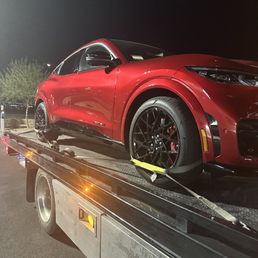 Clean flatbed towing.