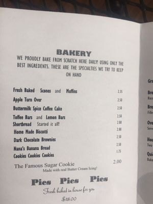 Menu photo 8 Corner Scone Bakery Lodi, CA