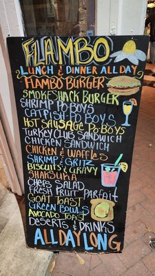 Menu photo 2 Flambo - breakfast, brunch and bar New Orleans, LA Menu photo 2 Flambo - breakfast, brunch and bar New Orleans, LA