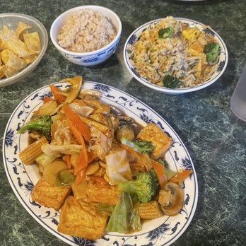 Egg Roll House - bean curd and veggies, rice, veggie fried rice - Chinese Near Me - Radcliff, Kentucky