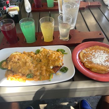Ruby Sunshine Charlotte Southend - Crawfish Benedict + pancake + mimosa flight - Breakfast & Brunch Near Me - Charlotte, North Carolina Ruby Sunshine Charlotte Southend - Crawfish Benedict + pancake + mimosa flight - Breakfast & Brunch Near Me - Charlotte, North Carolina