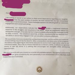 St Joseph Catholic High School - The letter the school sent my parents
