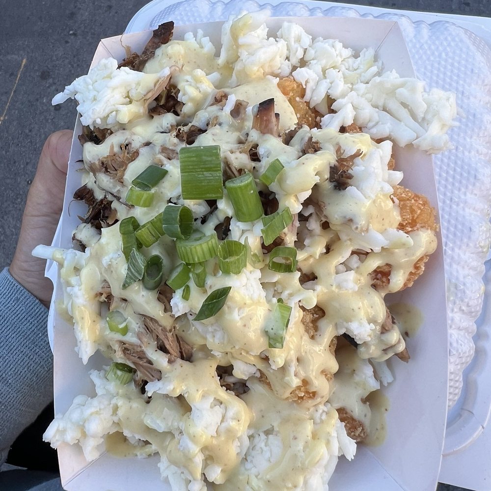 Crispy Kalua Tots - meh cheese wasn't melted and pork was dry Crispy Kalua Tots - meh cheese wasn't melted and pork was dry