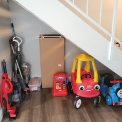House Organized - Under the stairs, after