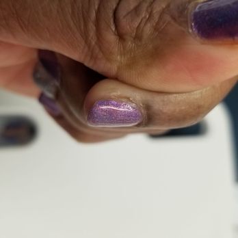 Epic Nails - 1 week after having a gel manicure. They didn't clean up my cuticles well and they didn't apply the gel well. - Nail Salons Near Me - Henderson, Nevada