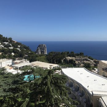 Hotel Quisisana - view from my oceanview room - Hotels Near Me - Capri, NA
