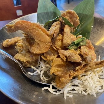Malay Satay Hut - Salted egg jumbo prawns - Malaysian Near Me - Bellevue, Washington Malay Satay Hut - Salted egg jumbo prawns - Malaysian Near Me - Bellevue, Washington