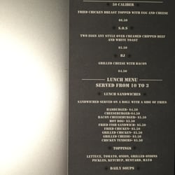 Fixed menu