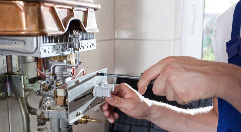 Slide of Water Heater Arlington TX