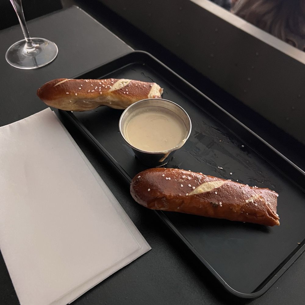 Cosm Los Angeles - Soft pretzels with cheese sauce - Venues & Event Spaces Near Me - Inglewood, California Cosm Los Angeles - Soft pretzels with cheese sauce - Venues & Event Spaces Near Me - Inglewood, California