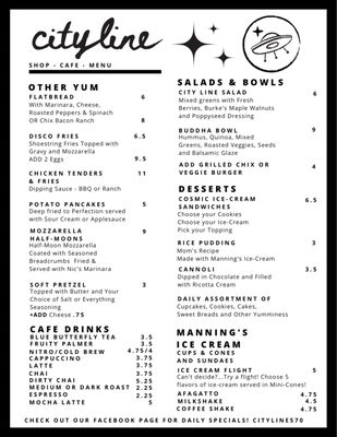 Menu photo 2 City Line Store - Cafe Carbondale, PA