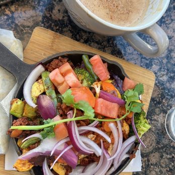 Sage Social Eatery - Vegan veggie skillet - Latin American Near Me - Covina, California Sage Social Eatery - Vegan veggie skillet - Latin American Near Me - Covina, California
