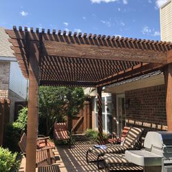 Valor Roofing Group - Patio cover before. Seminole Ct. Carrollton, TX