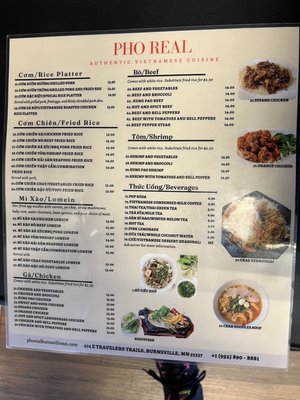Menu photo 4 Pho Real Burnsville, MN
