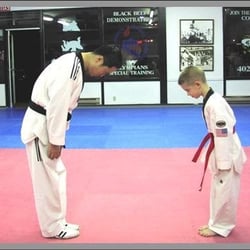 Shin's Taekwondo Academy - Bowing is a show of respect.