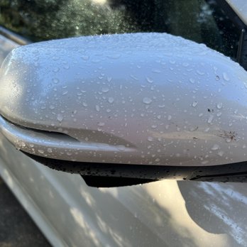 Westerly Car Wash - Splattered bugs still on the review mirrors - Car Wash Near Me - Westerly, Rhode Island