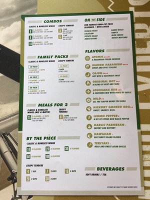 Menu photo 4 Wingstop Greenville, SC