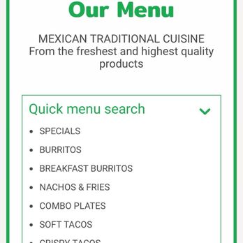 Rancherito's Mexican Food - Their website advertises their menu with incorrect prices. - Mexican Near Me - Holladay, Utah
