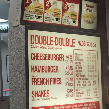 In-N-Out Burger - Menu - Fast Food Near Me - Sunnyvale, California