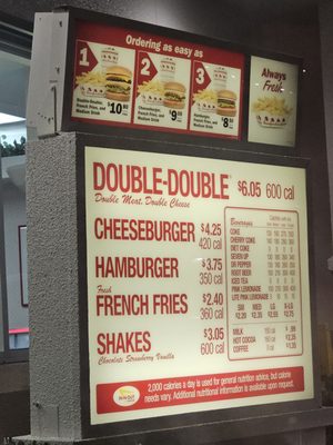 Menu photo 3 In-N-Out Burger Sunnyvale, CA