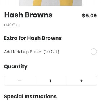 McDonald's - Ridiculously over priced hash brown. Wow. - Fast Food Near Me - Colton, California McDonald's - Ridiculously over priced hash brown. Wow. - Fast Food Near Me - Colton, California
