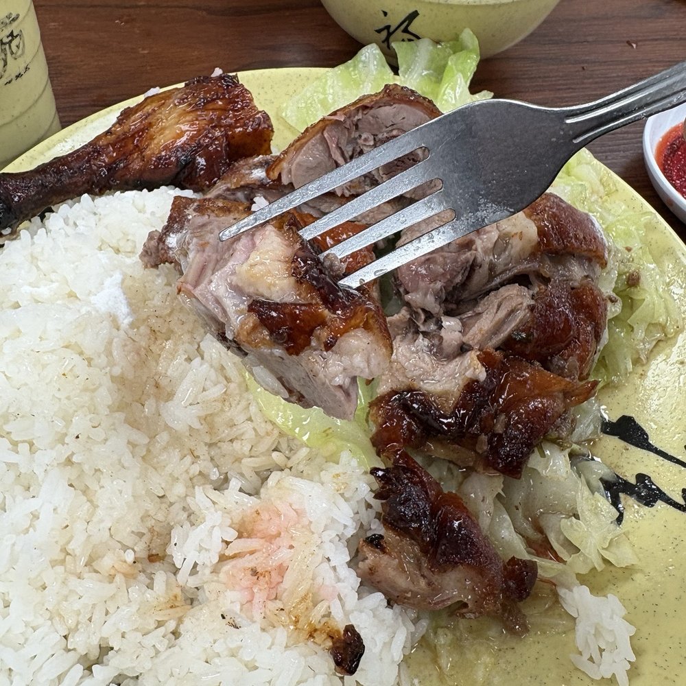 Roast duck with rice plate Roast duck with rice plate