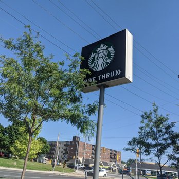 Starbucks - Drive-thru sign - Coffee & Tea Near Me - Toronto, Ontario