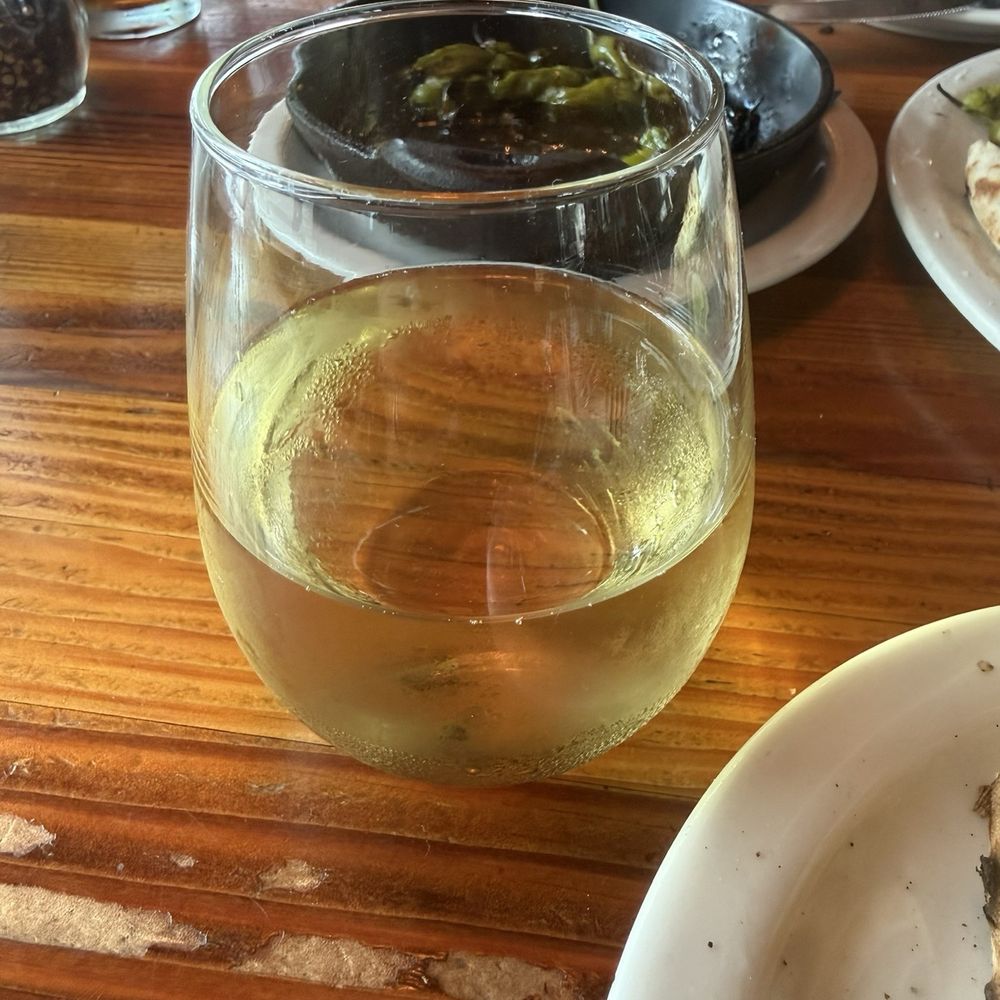 Forge Pizza - Glass of house Sauvignon blanc $5 not bad at all. Small pour tho. - Pizza Near Me - Napa, California Forge Pizza - Glass of house Sauvignon blanc $5 not bad at all. Small pour tho. - Pizza Near Me - Napa, California