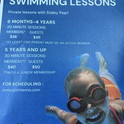 Templeton Tennis Ranch - June 2026 swim lessons