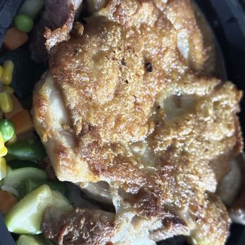 Arcadia Garden Cafe - How is the New York steak and grill chicken with black pepper sauce to go (Steak is under the chicken) pretty good portion too. - Chinese Near Me - Arcadia, California