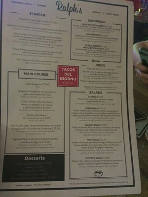 Menu photo 1 Ralph's Milan, MI Menu photo 1 Ralph's Milan, MI