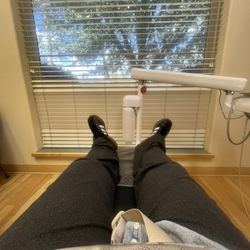 Alsbury Dental - Cozy spot with a tv. One chair has a back massager, so you might get lucky and land in that chair!