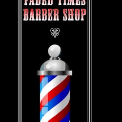 Faded Times Barber Shop - Our front door & Trademarked Design