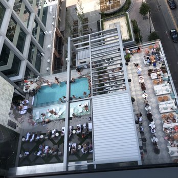 JW Marriott Charlotte - Looking down from room to the rooftop pool and bar - - Hotels Near Me - Charlotte, North Carolina JW Marriott Charlotte - Looking down from room to the rooftop pool and bar - - Hotels Near Me - Charlotte, North Carolina