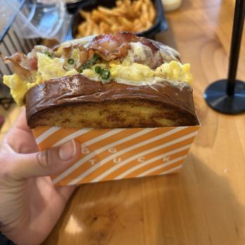 Egg Tuck - BACON & CHEESE and FRIES - Breakfast & Brunch Near Me - Chicago, Illinois Egg Tuck - BACON & CHEESE and FRIES - Breakfast & Brunch Near Me - Chicago, Illinois