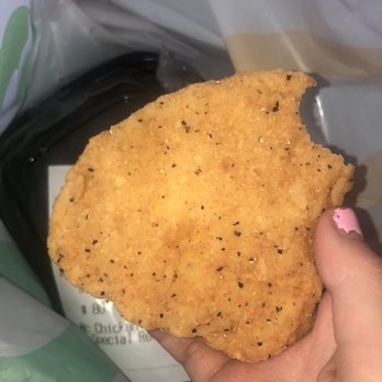 McDonald's - Light(in color) as hell undercooked chicken patty - Fast Food Near Me - Ephrata, Washington