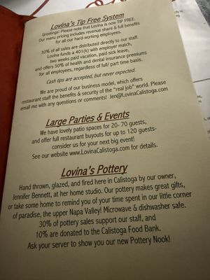 Menu photo 2 Lovina Calistoga, CA Menu photo 2 Lovina Calistoga, CA