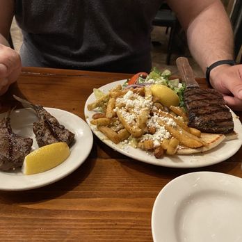 George's Greek Cafe - Lamb Chops (4) App Filet Mignon Souvlaki Sandwich - Greek Near Me - Long Beach, California George's Greek Cafe - Lamb Chops (4) App Filet Mignon Souvlaki Sandwich - Greek Near Me - Long Beach, California