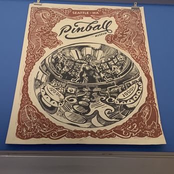 Seattle Pinball Museum - Steamrolled poster. - Arcades Near Me - Seattle, Washington