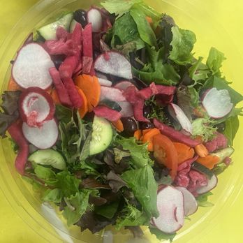 La Mediterranee - Salad with pickled veggies - Mediterranean Near Me - Berkeley, California