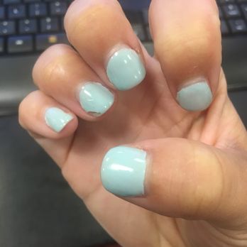 K Nails & Spa - Shellac manicure after not even a full week. - Nail Salons Near Me - Tampa, Florida