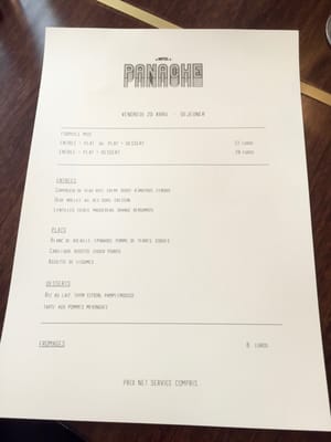 Menu photo 3 Hotel Panache Paris, 75 Menu photo 3 Hotel Panache Paris, 75