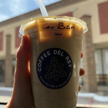Coffee Del Rey - Caramel banana latte - Coffee & Tea Near Me - Plano, Texas